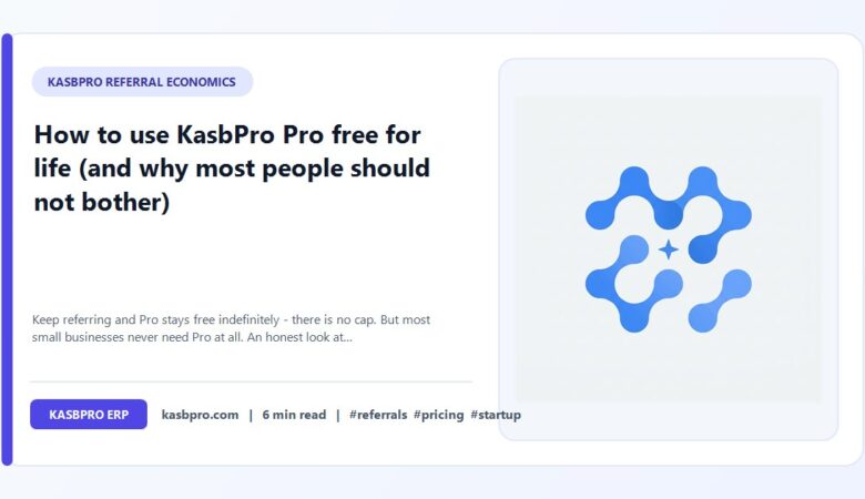 How to use KasbPro Pro free for life (and why most people should not bother)