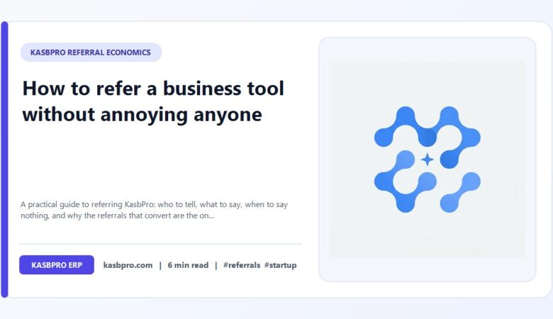 How to refer a business tool without annoying anyone