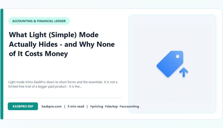 What Light (Simple) Mode Actually Hides – and Why None of It Costs Money