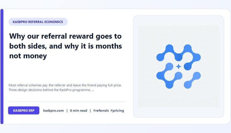 Why our referral reward goes to both sides, and why it is months not money